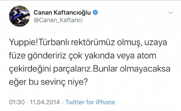 Uzaya füze mi gönderiyorsunuz şimdi yoksa atomu mu parçalıyorsunuz Canan Kaftancıoğlu?