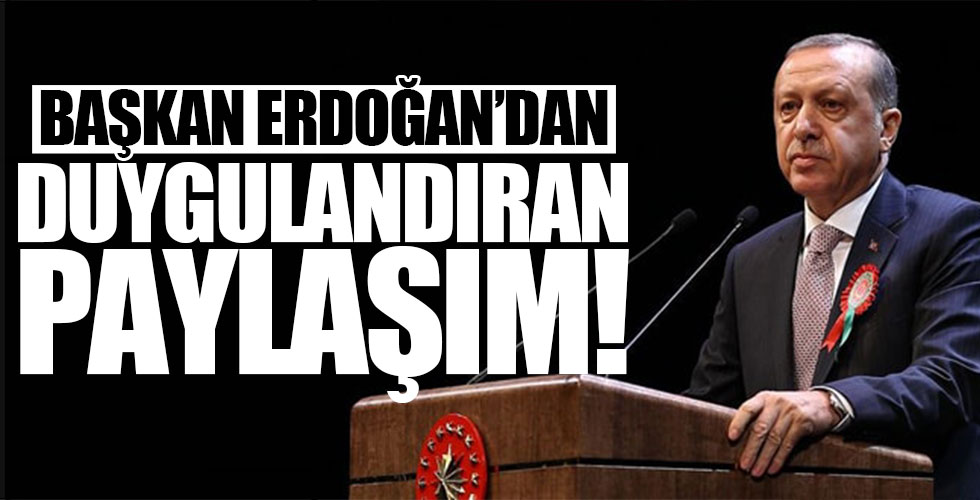 Başkan Erdoğan'dan duygulandıran Eren Bülbül paylaşımı!