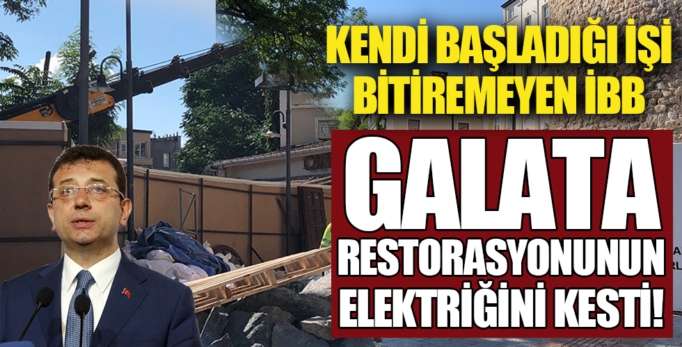 İBB, Galata Kulesi'ndeki çalışmalara engel oluyor