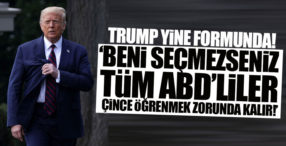 Trump yine güldürdü!