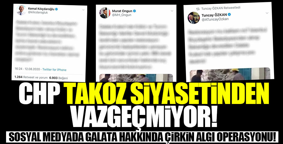 CHP'den Galata Kulesi provokasyonu!