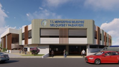 Açık Alanda Kurulan Pazar, 4 Bin 430 Metrekarelik Kapalı Alanda Olacak