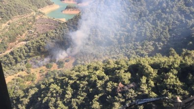 İzmir'de Baraj Yakınlarında Orman Yangını Paniği