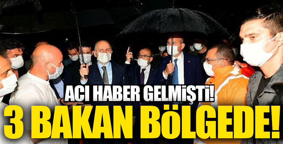 3 Bakan selin vurduğu Of'a geldi!