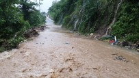 Trabzon'un Of İlçesinde Şiddetli Yağış Haberi