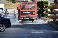 Cadde Ve Sokaklar Dezenfekte Ediliyor