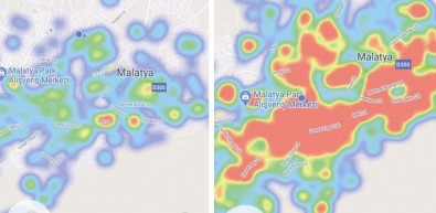 Malatya'da Endişe Veren Korona Virüs Haritası