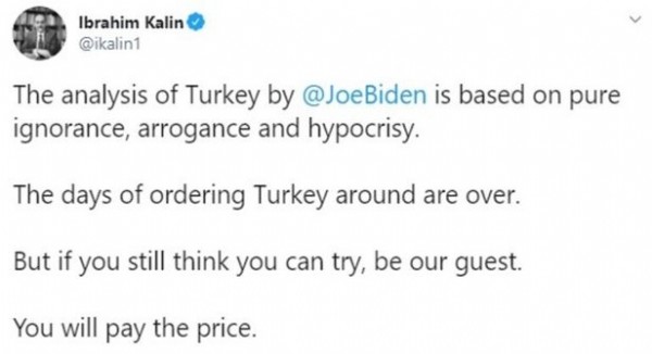 Cumhurbaşkanlığı'ndan Joe Biden'a sert tepki!