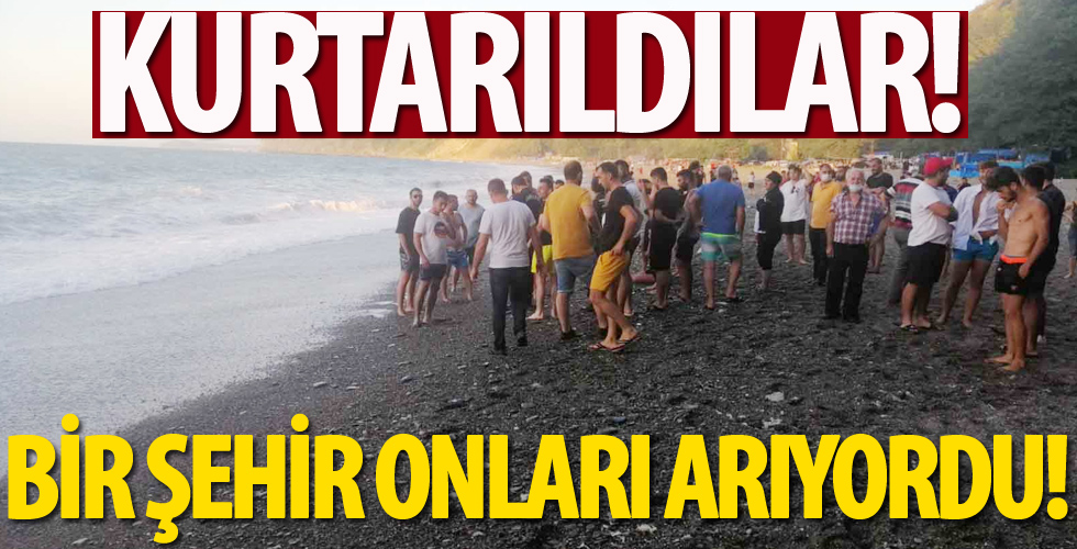 Zonguldak'ta koyda mahsur kalan 8 kişi kurtarıldı