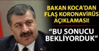 Sağlık Bakanı Fahrettin Koca'dan flaş  koronavirüs açıklaması!