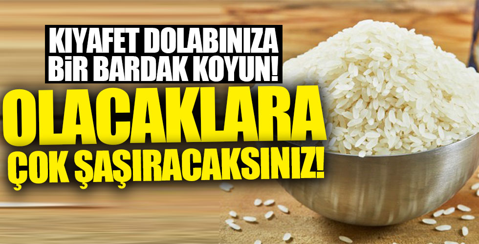 Dolabınıza bir kase pirinç koyun! Bakın ne olacak!