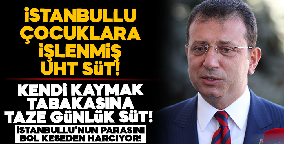 İmamoğlu ve ekibinin İstanbulluların parasıyla yemediği kalmamış!