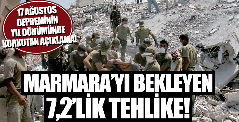 Marmara'da 7.2'lik büyük tehlike