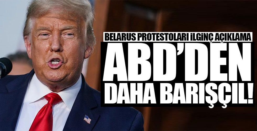 Trump'ın ilginç Belarus açıklaması!