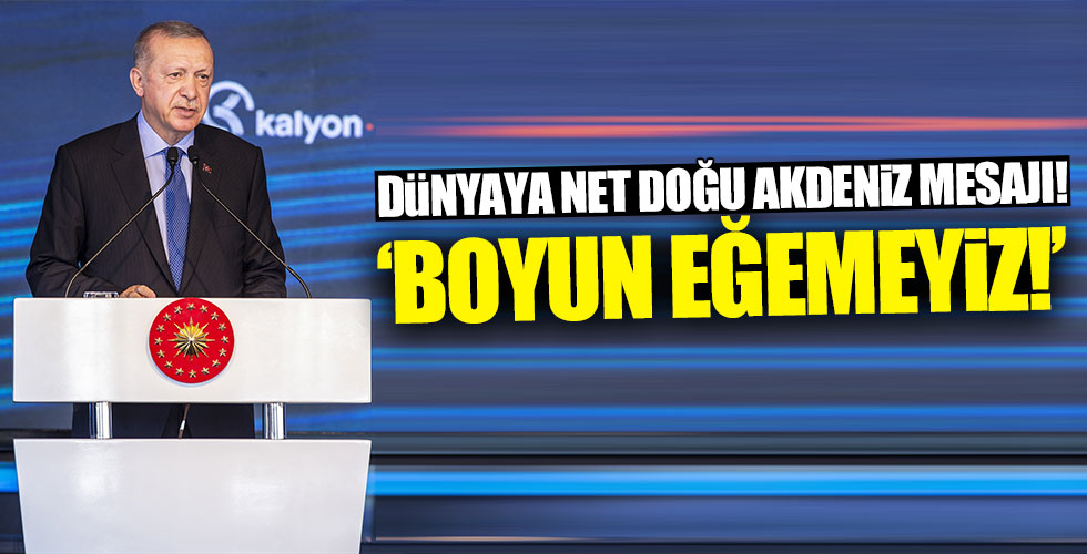Başkan Erdoğan'dan net mesaj!