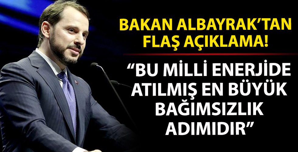 Hazine ve Maliye Bakanı Berat Albayrak'tan bağımsızlık açıklaması!