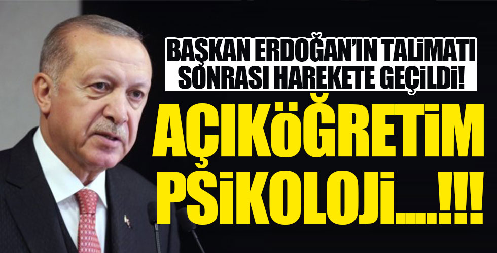 Başkan Erdoğan talimat vermişti! Harekete geçildi!