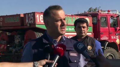GÜNCELLEME 2 - Bursa'da Makilik Alanda Çıkıp Ormana Sıçrayan Yangın Kontrol Altına Alındı