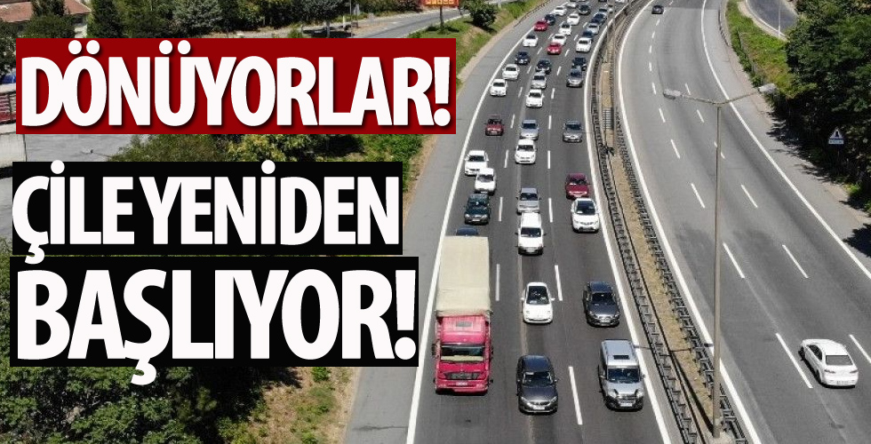 Kocaeli TEM Otoyolu'nda dönüş çilesi başladı
