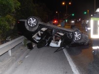 Kocaeli'de Kontrolden Çıkan Otomobil Takla Attı Açıklaması 1 Yaralı