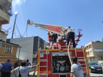 Samandağ'da Baca Yangını Korkuttu