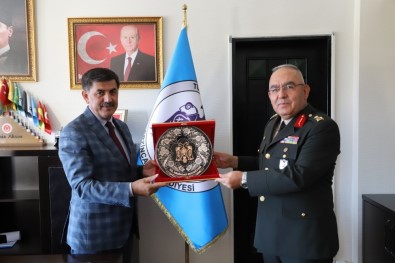 Tuğgeneral Şan'dan Başkan Aksun'a Ziyaret