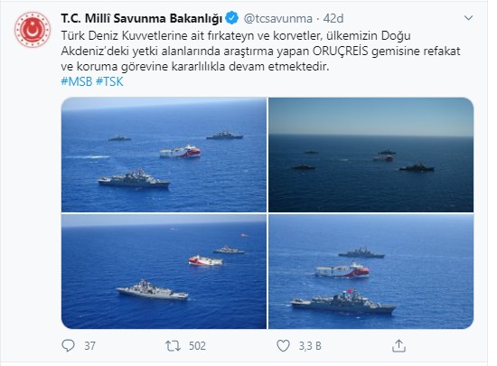 MSB'den Yunanistan'ı çıldırtan paylaşım!