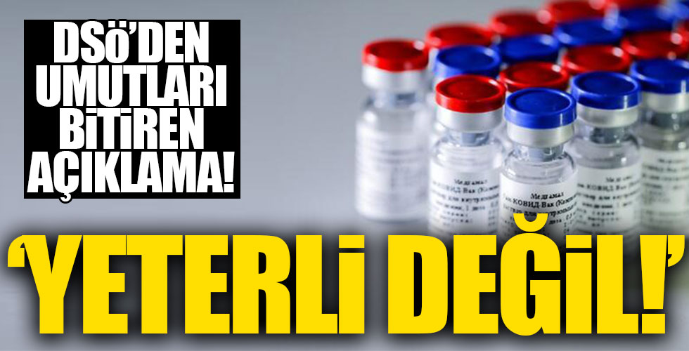 DSÖ'den umutları bitiren açıklama!