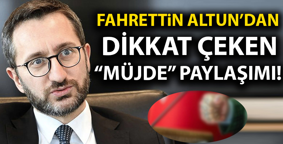 Fahrettin Altun'dan dikkat çeken paylaşım!