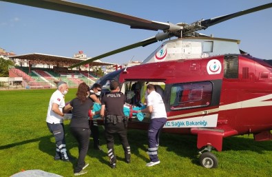 Ambulans Helikopter, Kırklareli'de Ağır Yanık İçin Havalandı