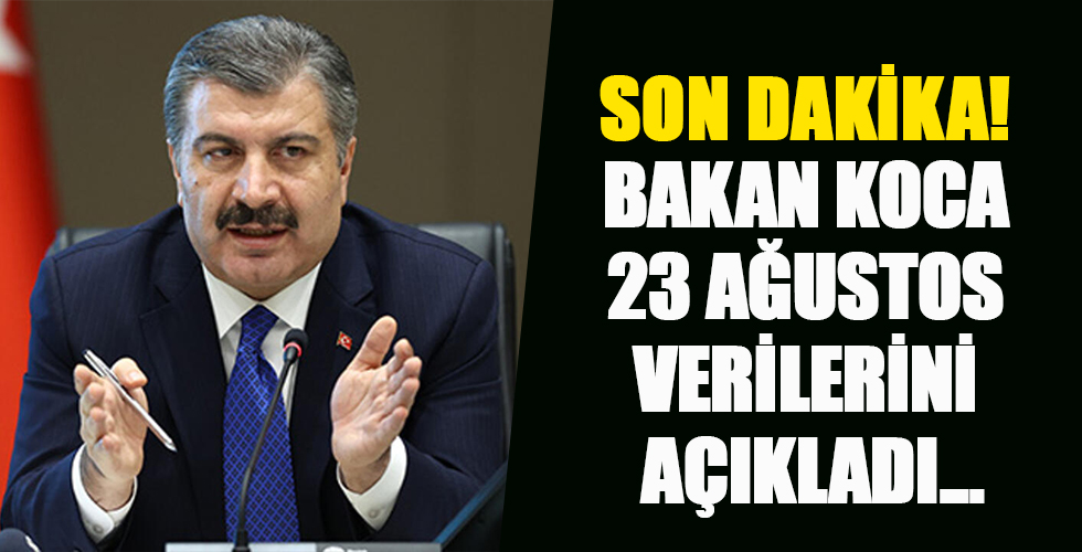 BAKAN KOCA VERİLERİ AÇIKLADI