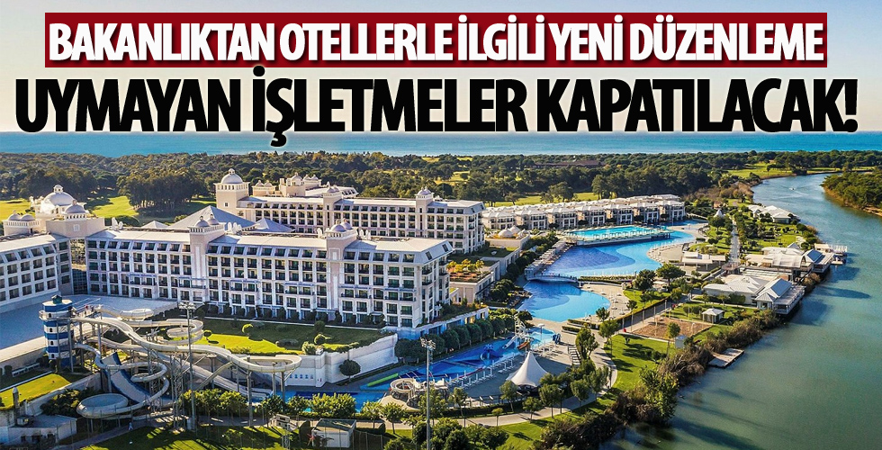 Bakanlıktan otellerle ilgili yeni corona virüs düzenlemesi!