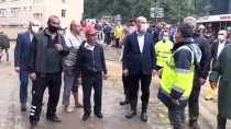 İçişleri Bakanı Süleyman Soylu, Sel Felaketinin Yaşandığı Giresun'un Dereli İlçesinde İncelemelerde Bulundu