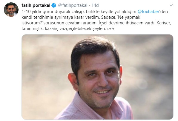 Fatih Portakal, FOX TV'den ayrılma nedenini açıkladı