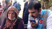 Bakan Kurum'dan Giresun'daki Selde Eşi Kaybolan Kadına Destek Haberi