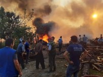 Kastamonu'da Çıkan Yangında 3 Ev, 3 Samanlık, 5 Ahır Ve Bir Ambar Yandı