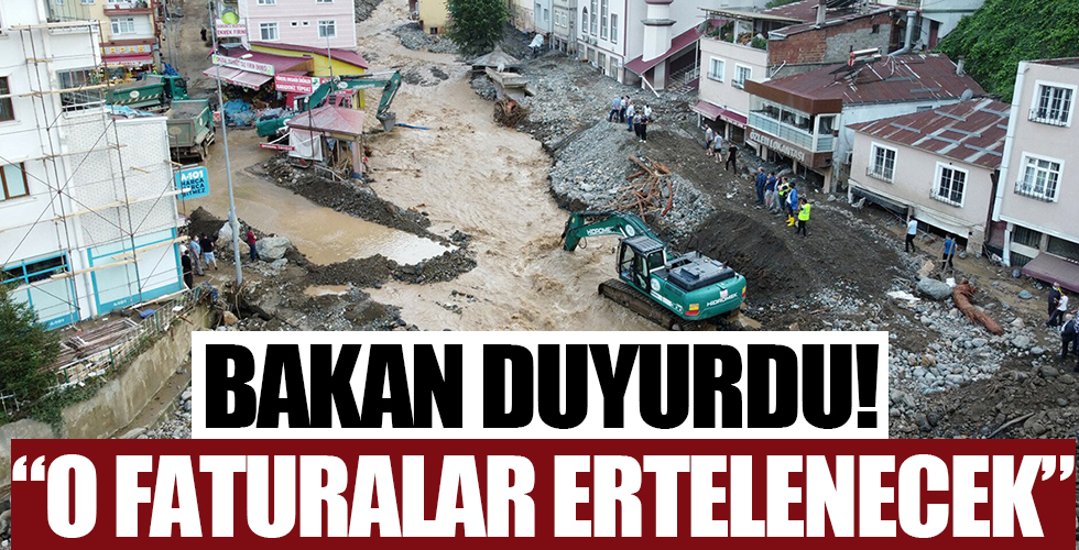 Bakan Karaismailoğlu'ndan 'Giresun' açıklaması: O faturalar ertelenecek...