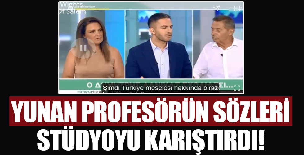Yunan profesörün Türkiye ve Yunanistan hakkındaki sözleri stüdyoyu karıştırdı