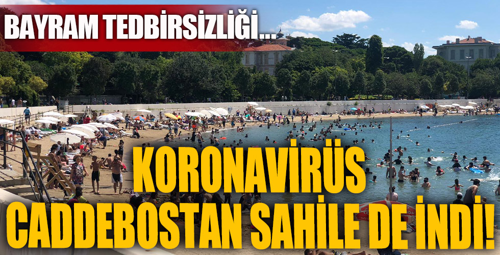 Caddebostan sahilinde bayram yoğunluğu!