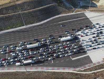 Dönüş çilesi havadan böyle görüntülendi!