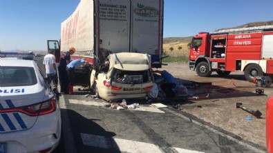 Konya-Ankara kara yolununda feci kaza!