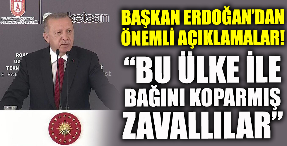Başkan Erdoğan'dan önemli açıklamalar!