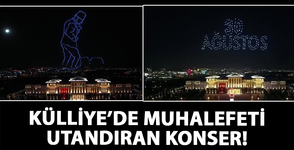 Külliye'de 300 İHA ile ışık gösterisi