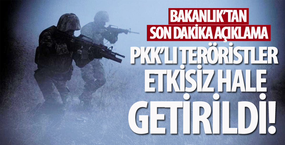 Hakkari'de 2 terörist etkisiz hale getirildi