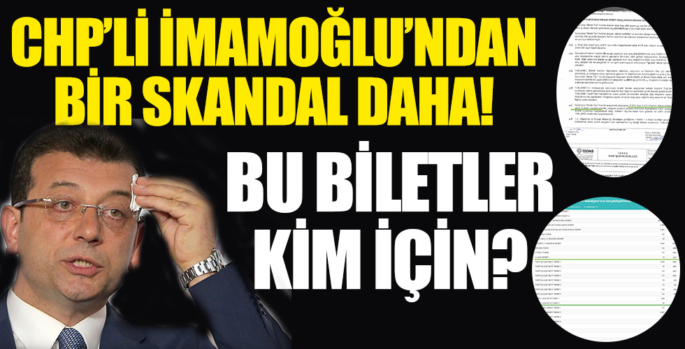 İmamoğlu'ndan bir skandal daha!