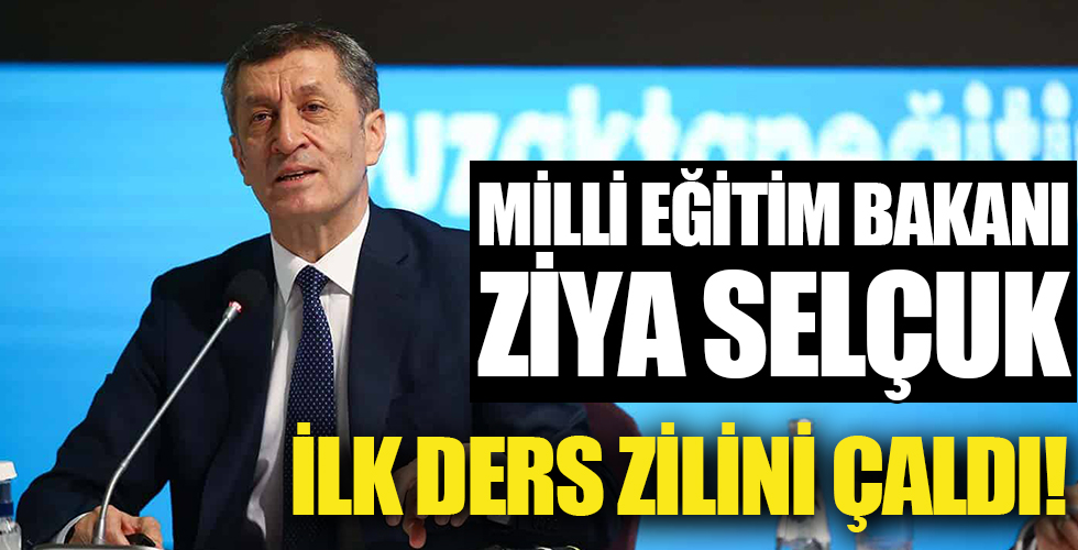 Milli Eğitim Bakanı Ziya Selçuk ilk ders zilini çaldı