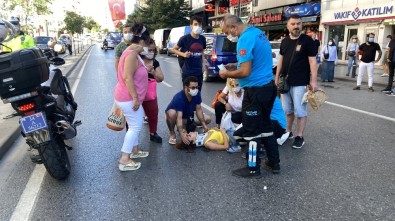 (Özel) İstanbul'un Göbeğinde Genç Kadının Dehşeti Yaşadığı Kaza Kamerada