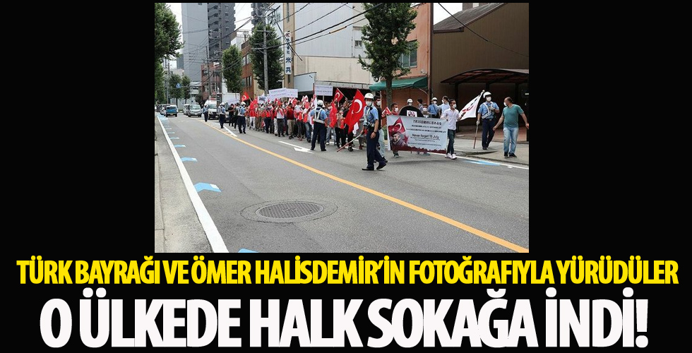 FETÖ'ye ait okulun önünde terör örgütü protestosu