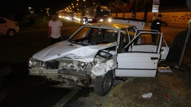 Samsun'da İki Otomobil Çarpıştı Açıklaması 7 Yaralı