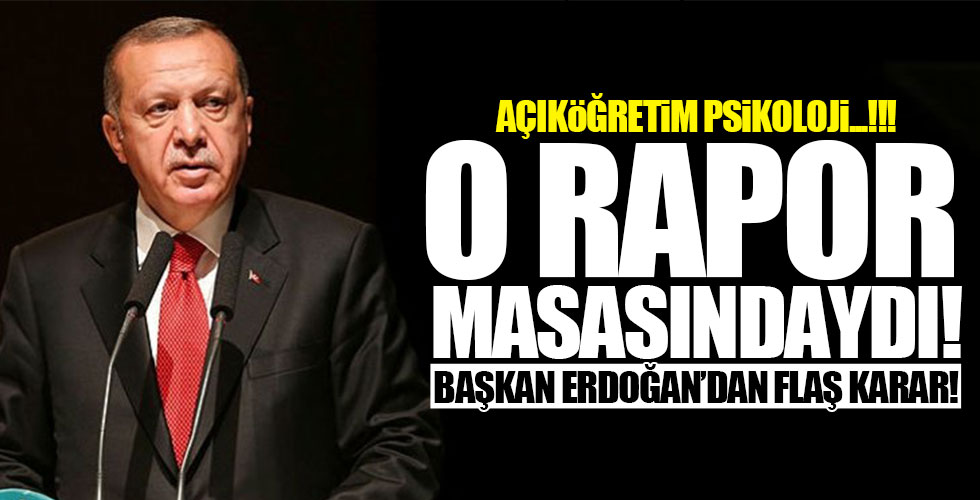 Başkan Erdoğan'dan flaş karar!